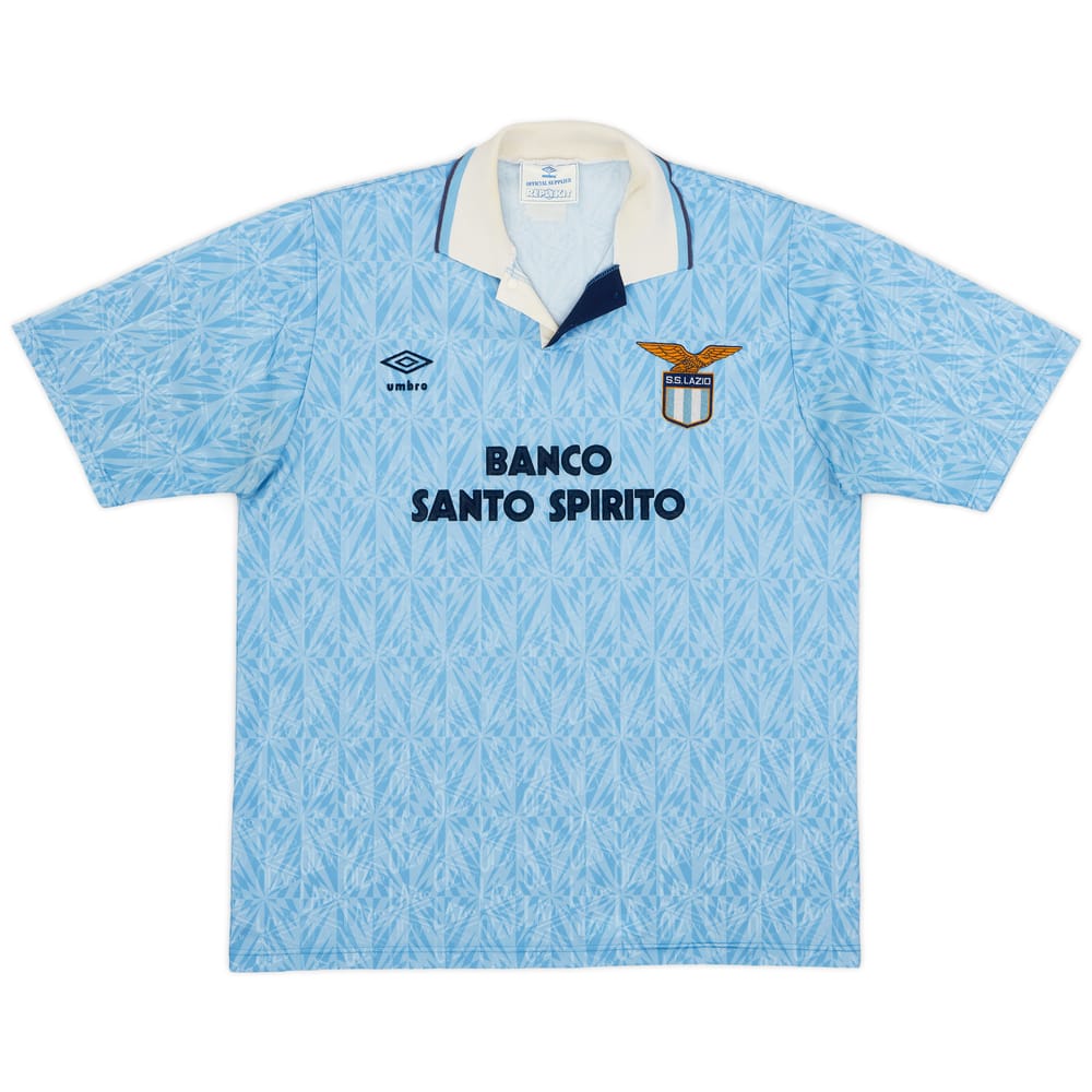 1991-92 Lazio Home Shirt - 8/10 - (XXL)