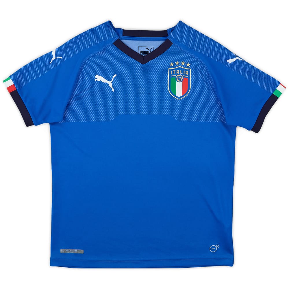2018-19 Italy Home Shirt - 9/10 - (L.Boys)