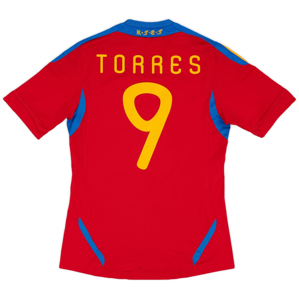 2010-11 Spain Home Shirt Torres #9 - 6/10 - (S)
