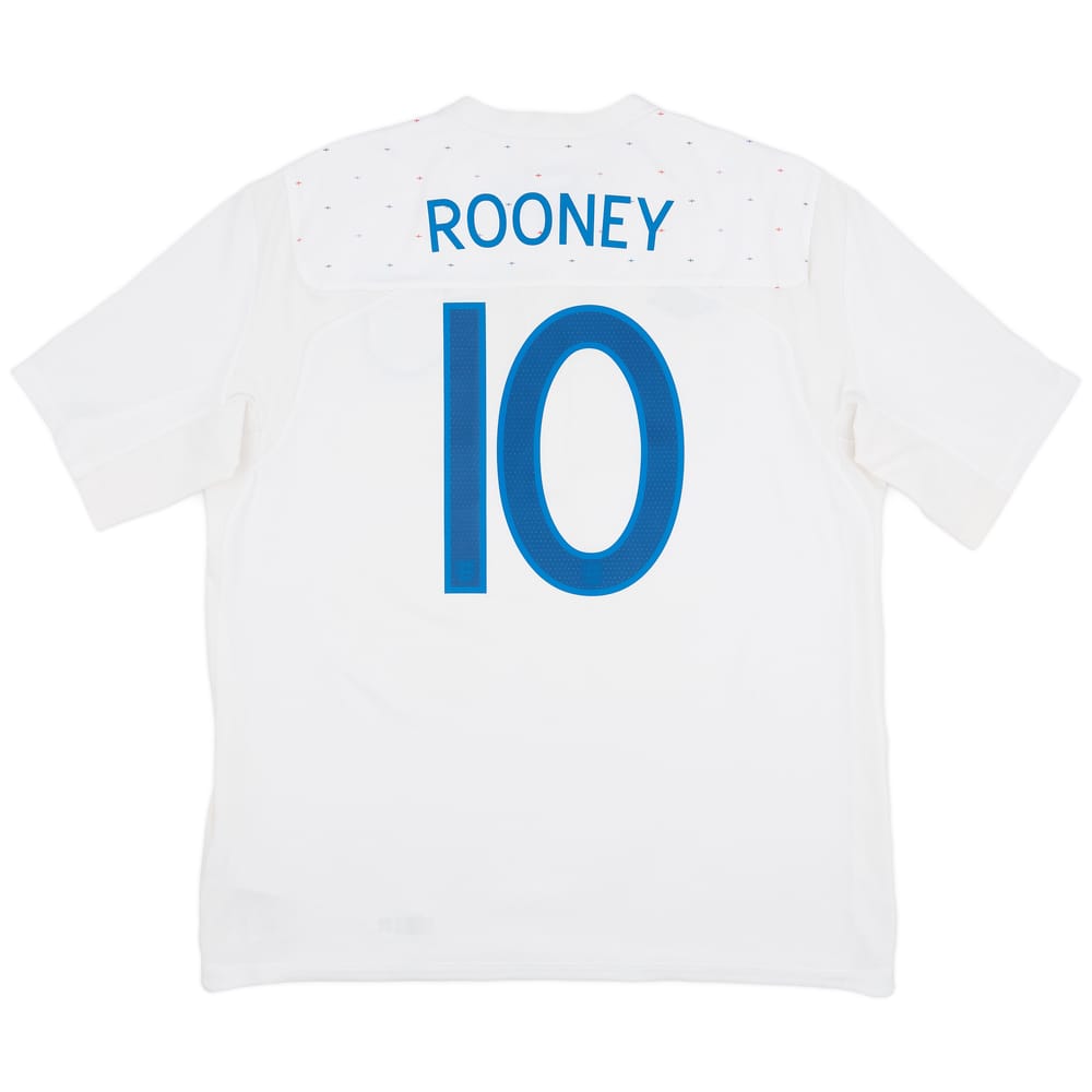 2010-11 England Home Shirt Rooney #10 - 7/10 - (XL)