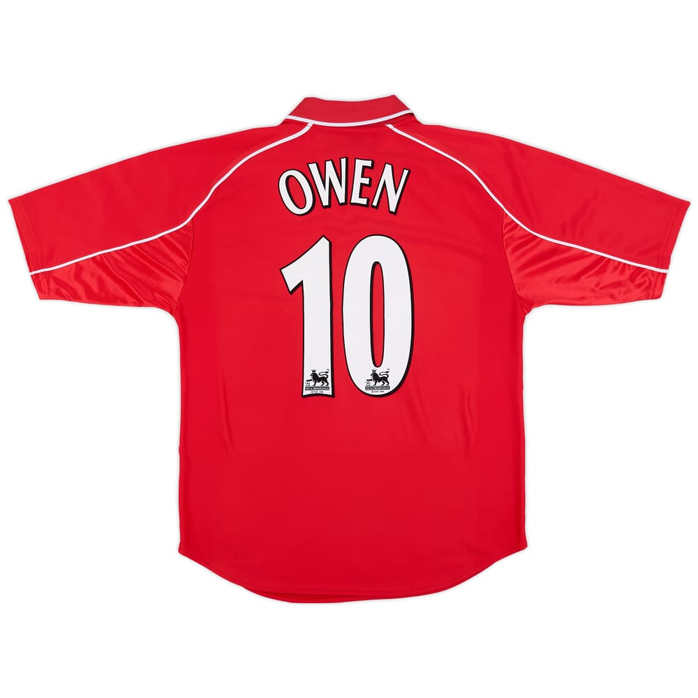 2000-02 Liverpool Home Shirt Owen #10 - 8/10 - (M)