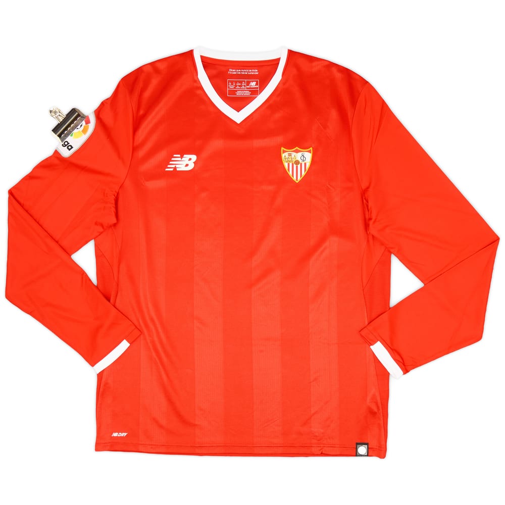 2017-18 Sevilla Away L/S Shirt - 9/10 - (L)