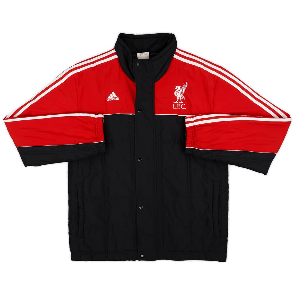 2008-09 Liverpool adidas Bench Coat - 8/10 - (L)