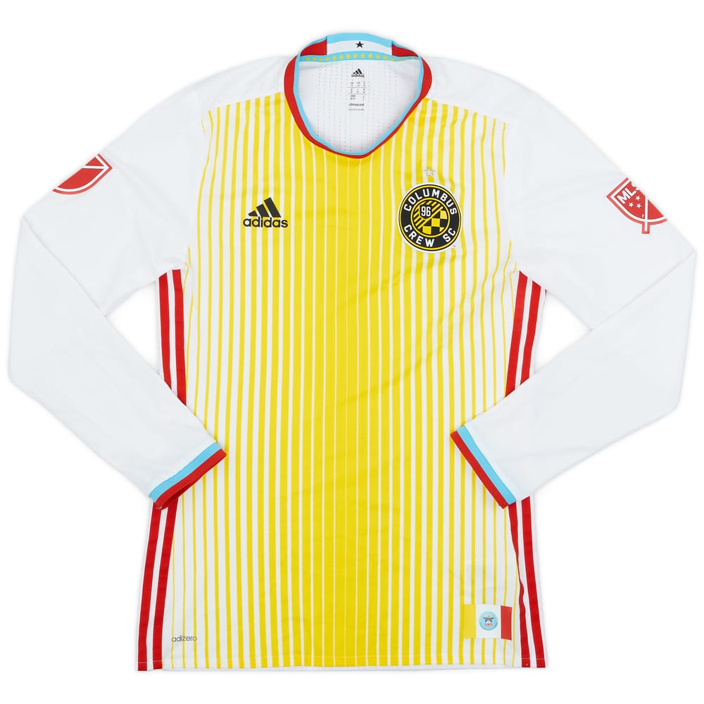 2016 Columbus Crew Authentic Away L/S Shirt - 9/10 - (M)