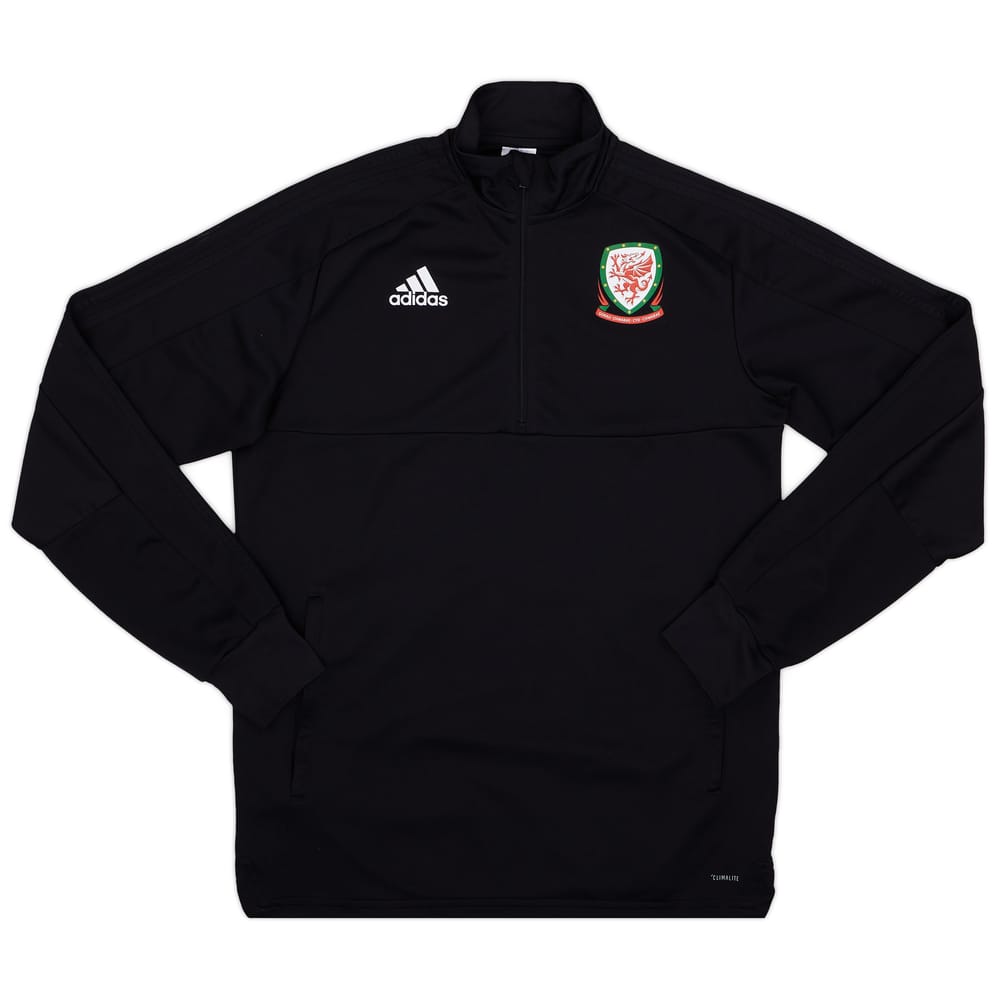 2018-19 Wales adidas 1/4 Zip Training Top - As New