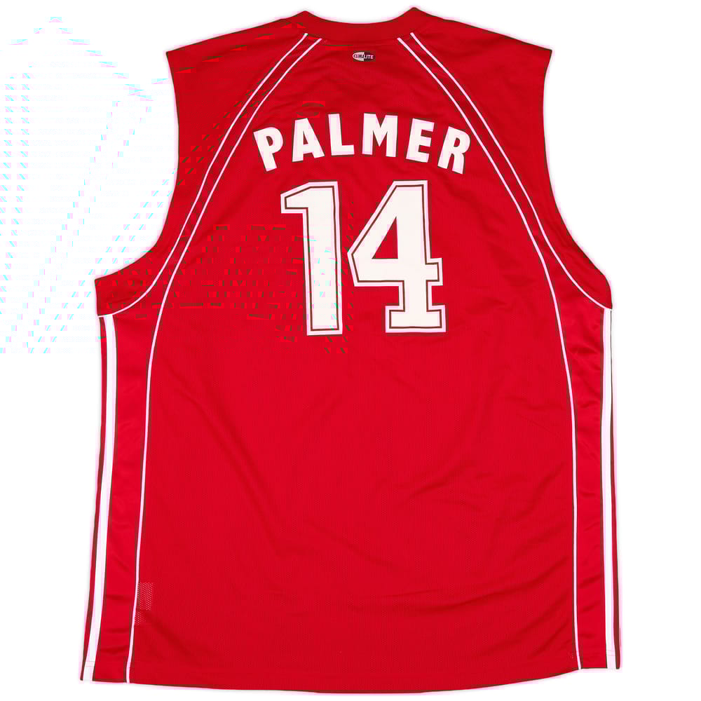 2005-06 SIG Strasbourg Player Issue Away Basketball Shirt Palmer #14 - 8/10 - (3XL)