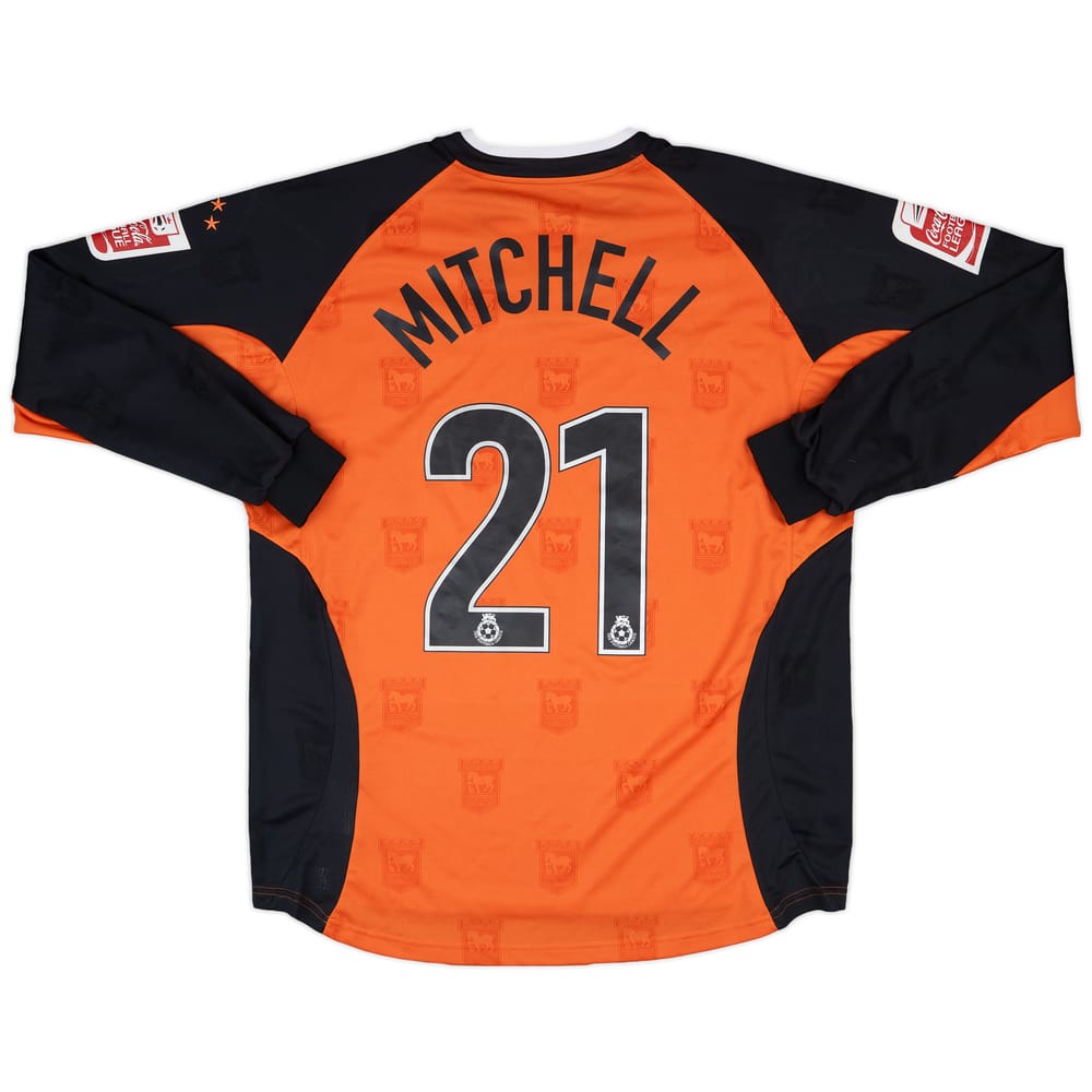 2004-06 Ipswich Town Match Issue Away L/S Shirt Mitchell #21