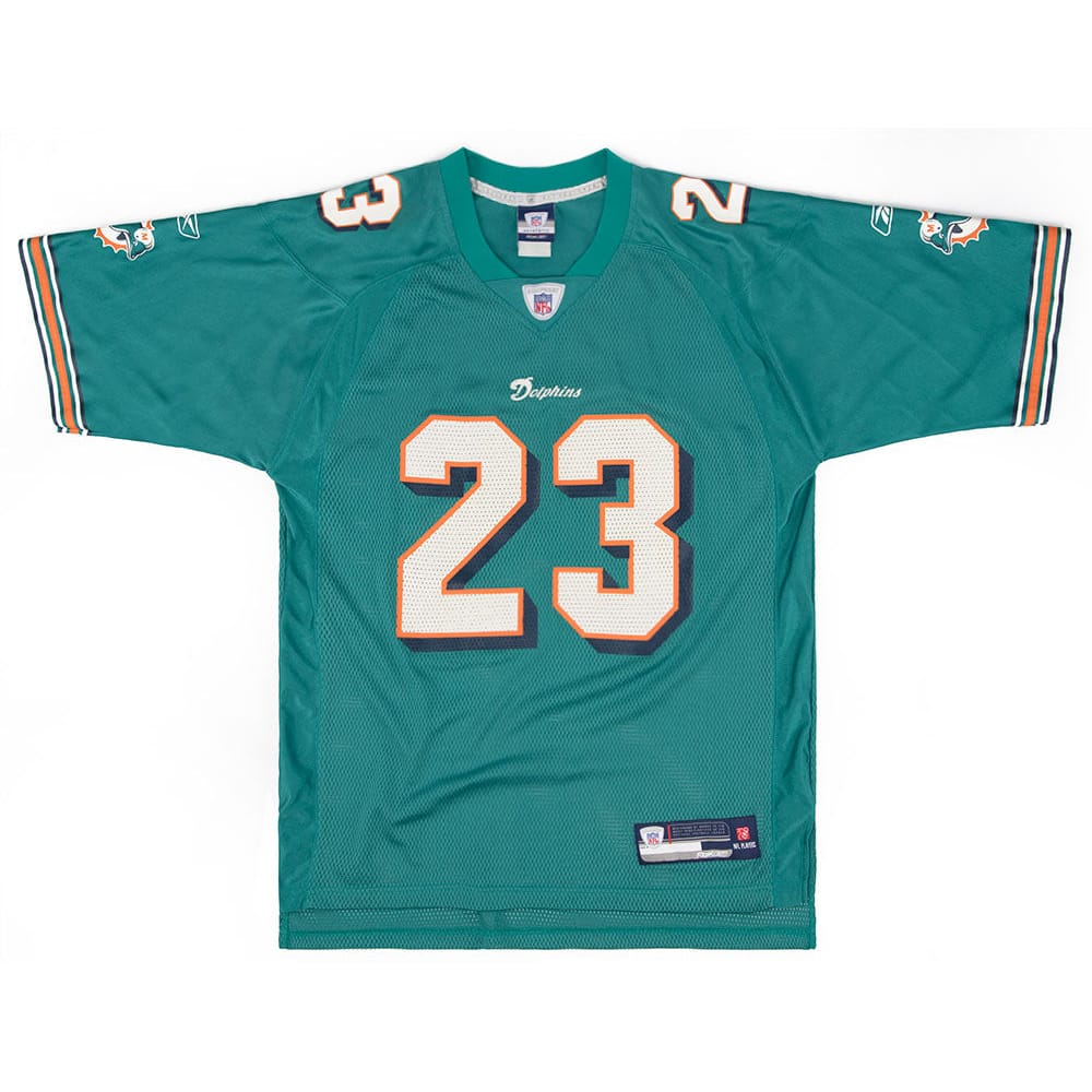 2007 Miami Dolphins Brown #23 Reebok On Field Jersey (Home) XL