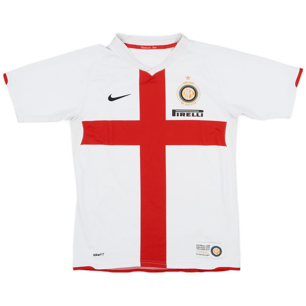 2007-08 Inter Milan Centenary Away Shirt - 5/10 - (XL.Boys)