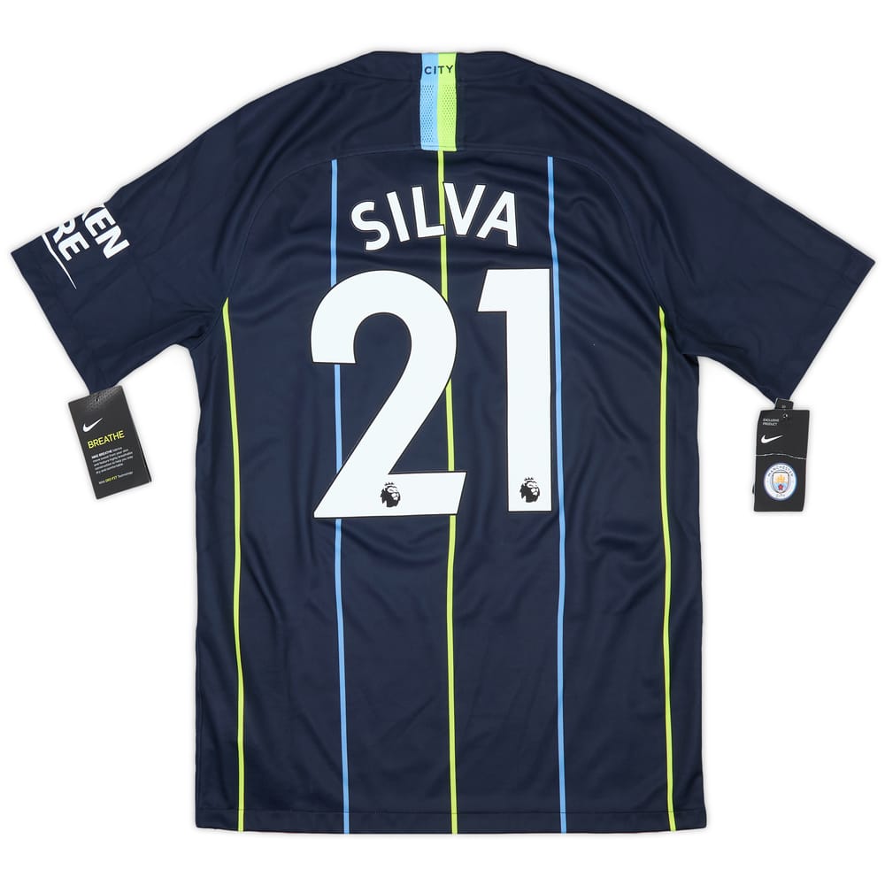 2018-19 Manchester City Away Shirt Silva #21 (S)