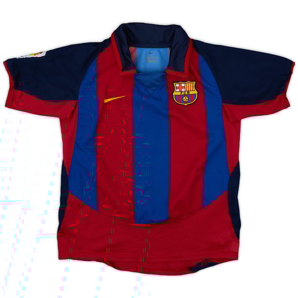 2003-04 Barcelona Home Shirt - 8/10 - (5-6 Years)