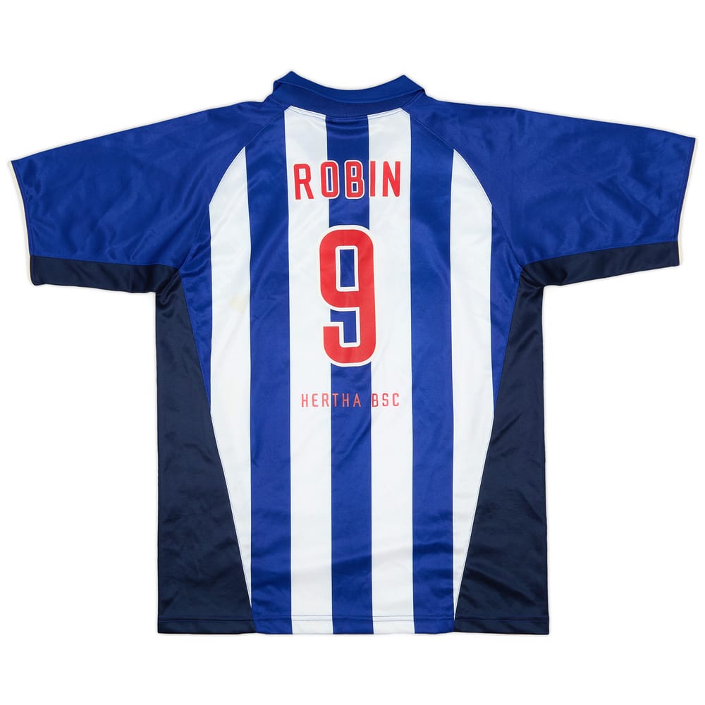 2003-04 Hertha Berlin Home Shirt Robin #9 - 8/10 - (XL.Boys)