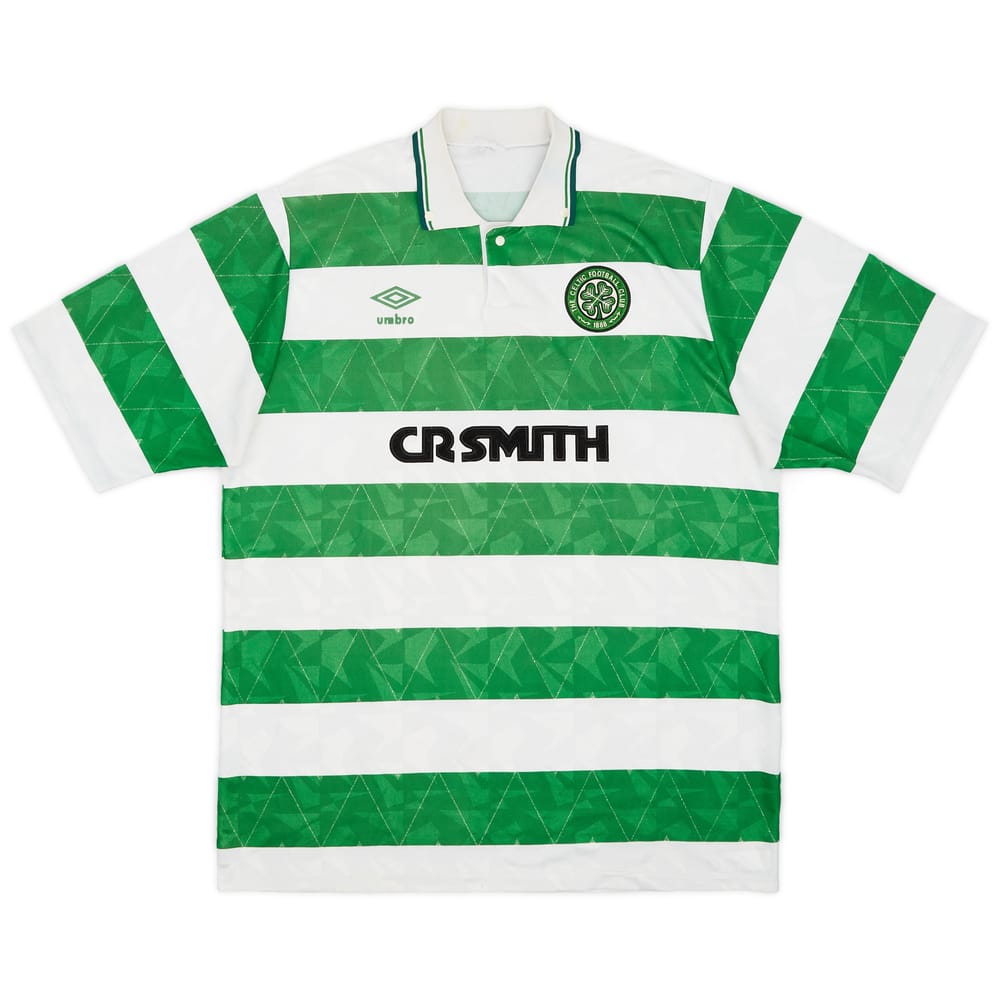 1989-91 Celtic Home Shirt - 8/10 - (L)