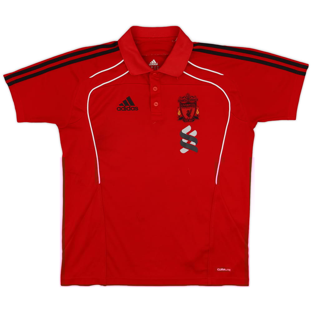 2010-11 Liverpool adidas Polo Shirt - 7/10 - (M/L)