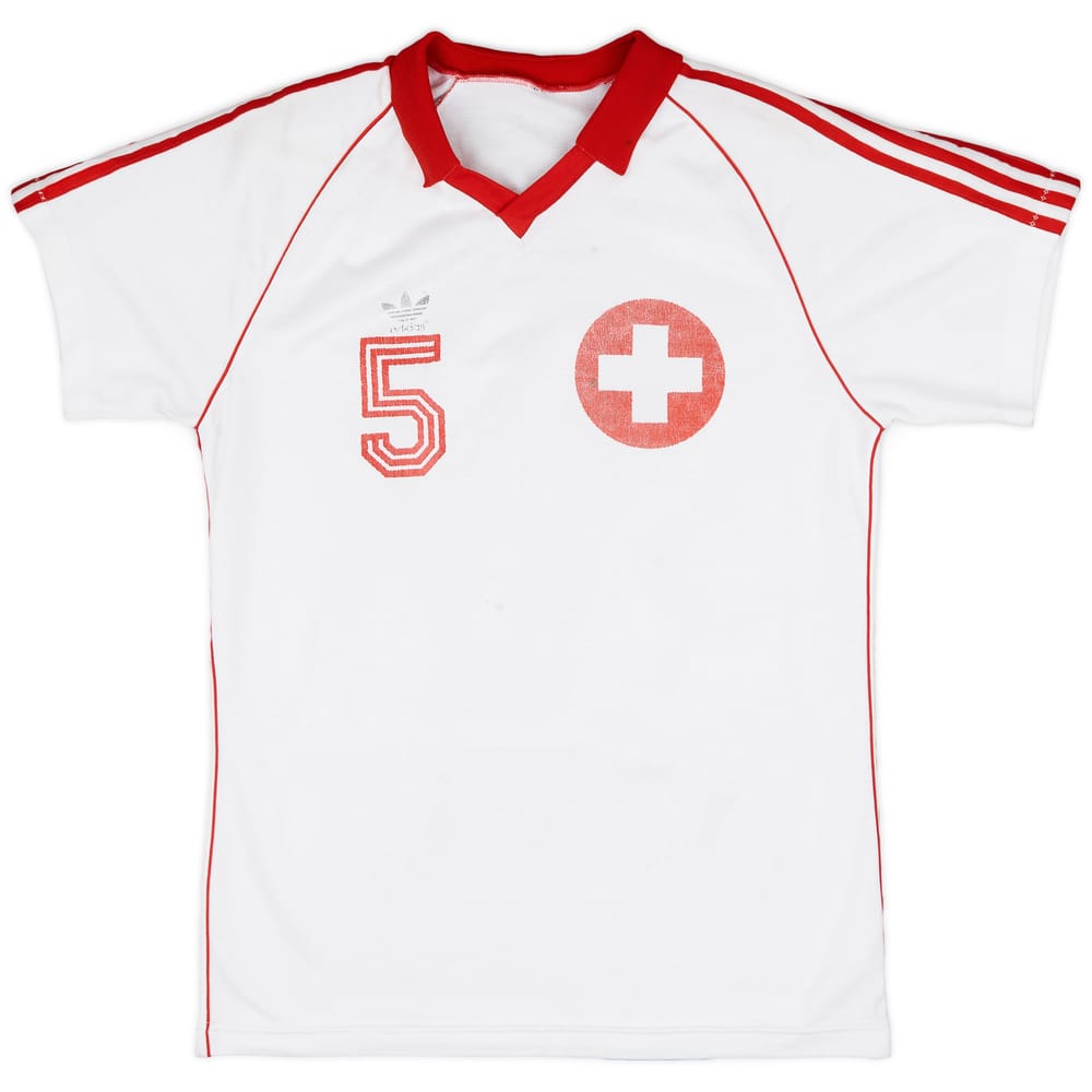 1980 Switzerland Away Shirt #5 - 5/10 - (M)