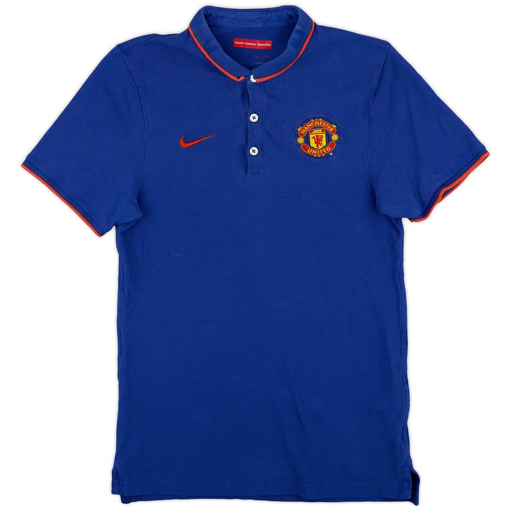 2014-15 Manchester United Nike Polo Shirt - 5/10 - (S.Boys)