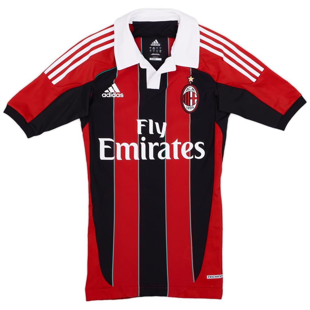 2012-13 AC Milan Authentic TechFit Home Shirt - 8/10 - (S)