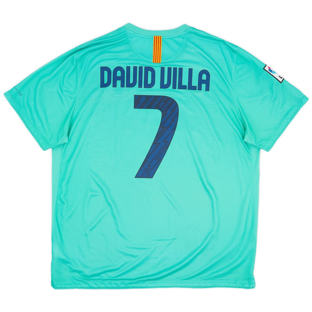2010-11 Barcelona Away Shirt David Villa #7 - 8/10 - (XXL)
