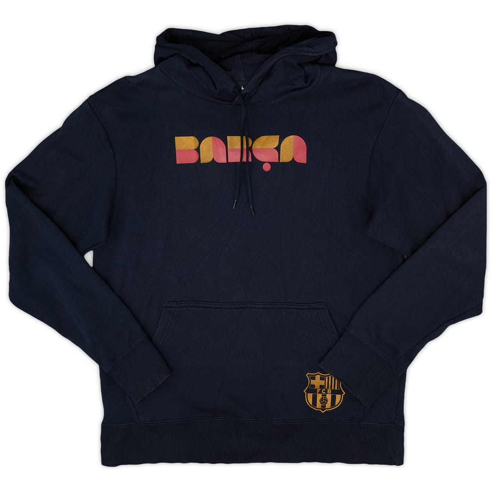 2010-11 Barcelona Nike Hooded Sweat Top - 10/10 - (M)