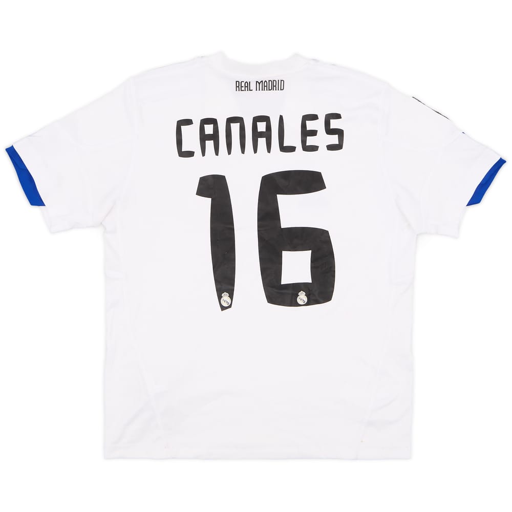 2010-11 Real Madrid Home Shirt Canales #16 - 5/10 - (S.Boys)