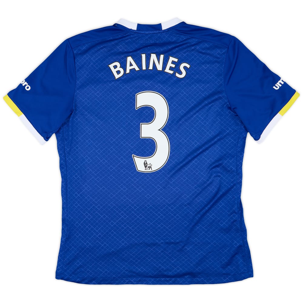 2016-17 Everton Home Shirt Baines #3 - 8/10 - (L)
