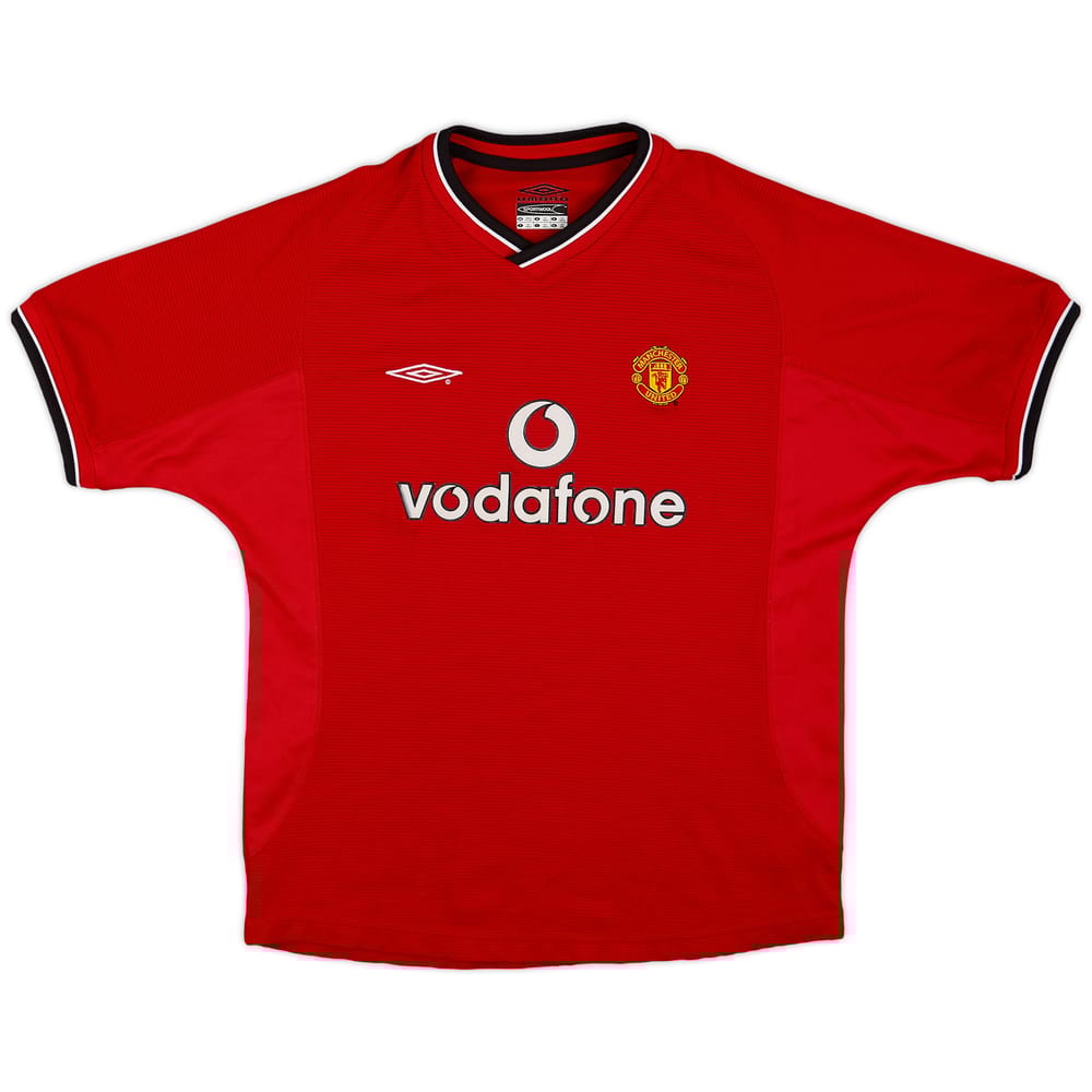 2000-02 Manchester United Home Shirt - 8/10 - (L.Boys)