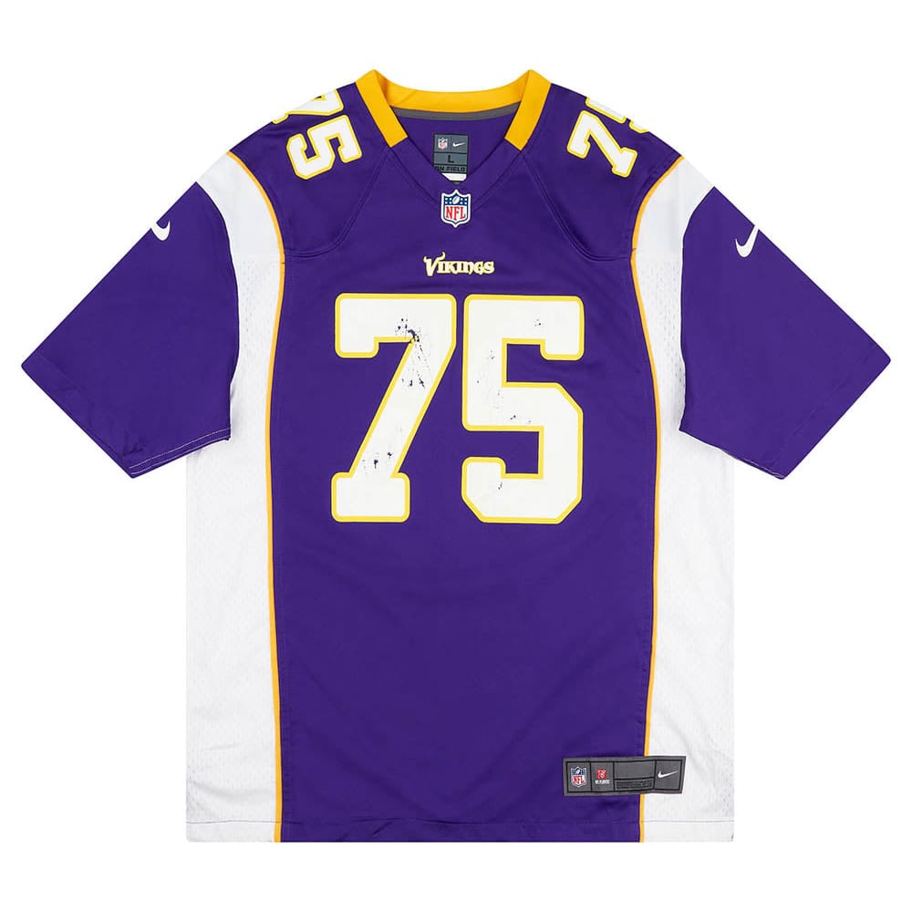 2012-13 Minnesota Vikings Kalil #75 Nike Game Jersey (Home) L