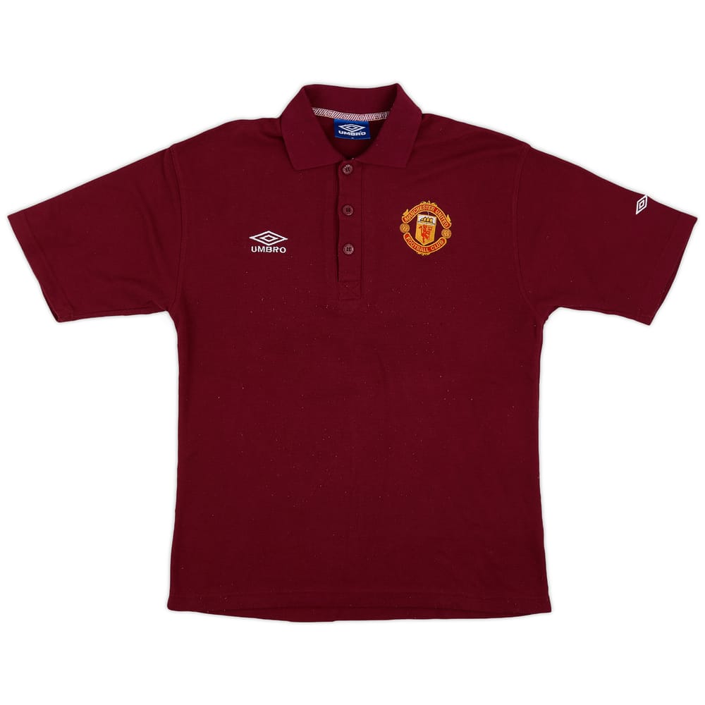 1996-97 Manchester United Umbro Polo Shirt - 6/10 - (M)