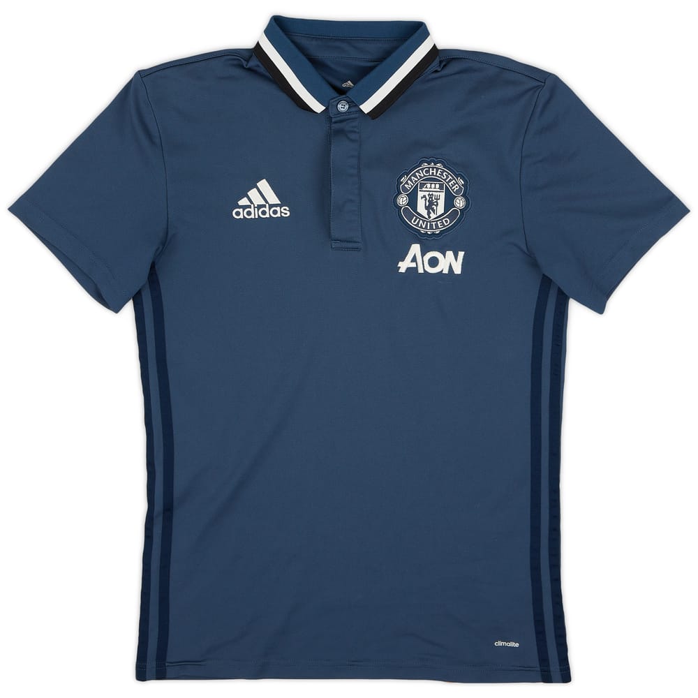2018-19 Manchester United adidas Polo Shirt - 9/10 - (S)