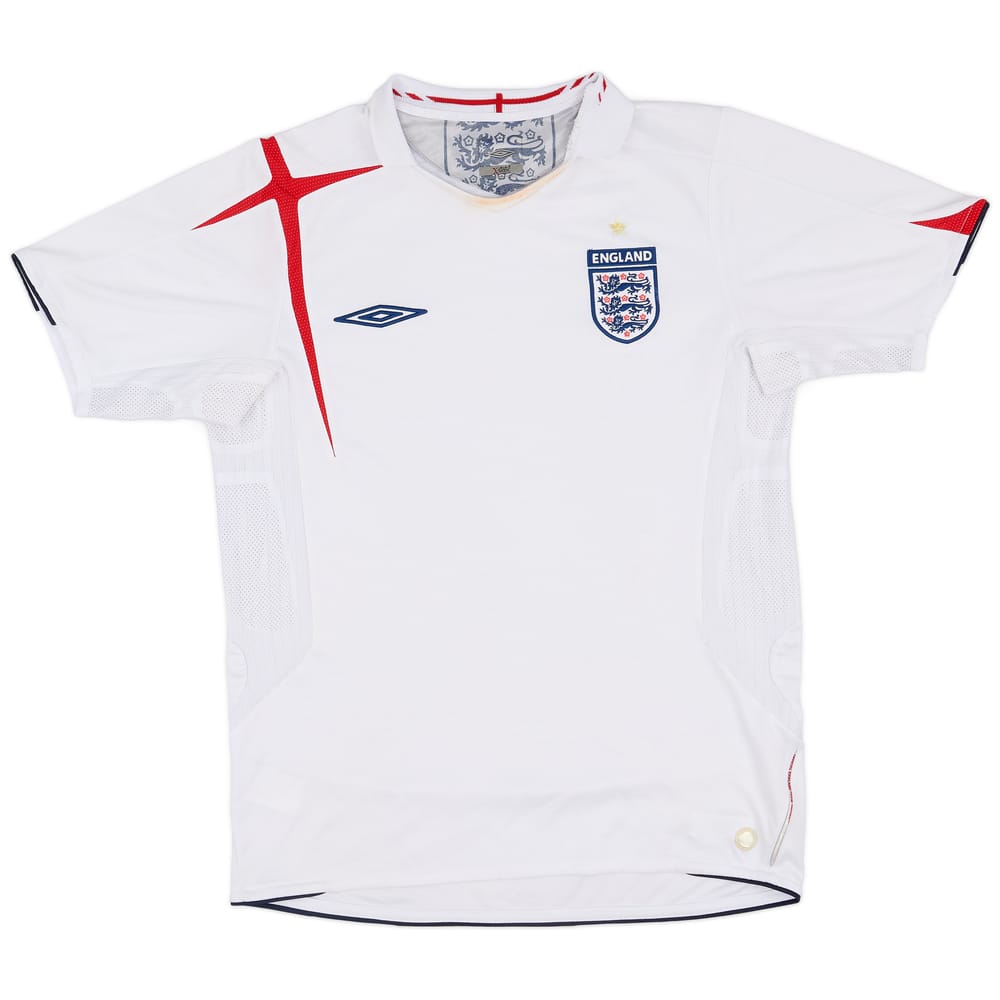 2005-07 England Home Shirt - 3/10 - (M)