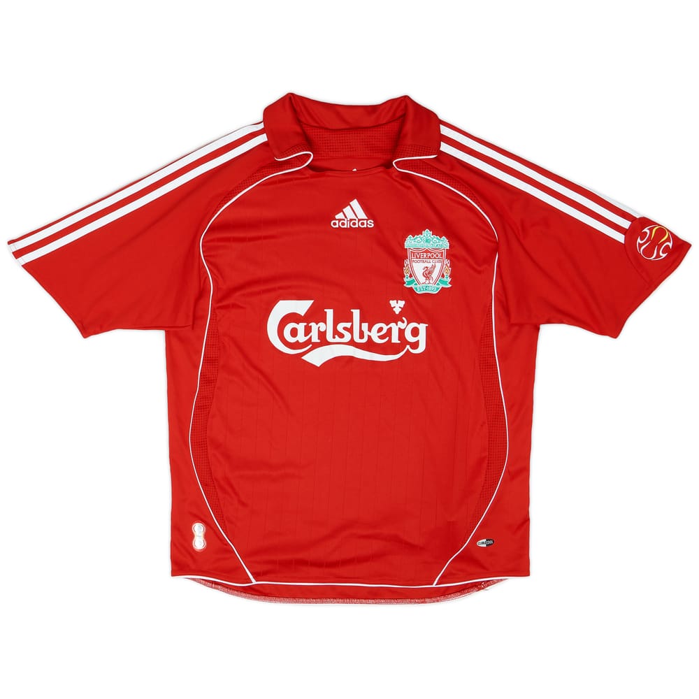 2006-08 Liverpool Home Shirt - 8/10 - (L.Boys)