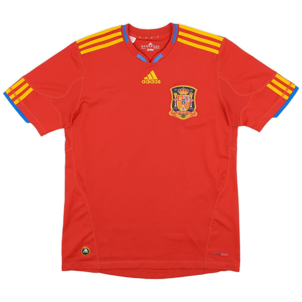 2009-10 Spain Home Shirt - 9/10 - (XL.Boys)