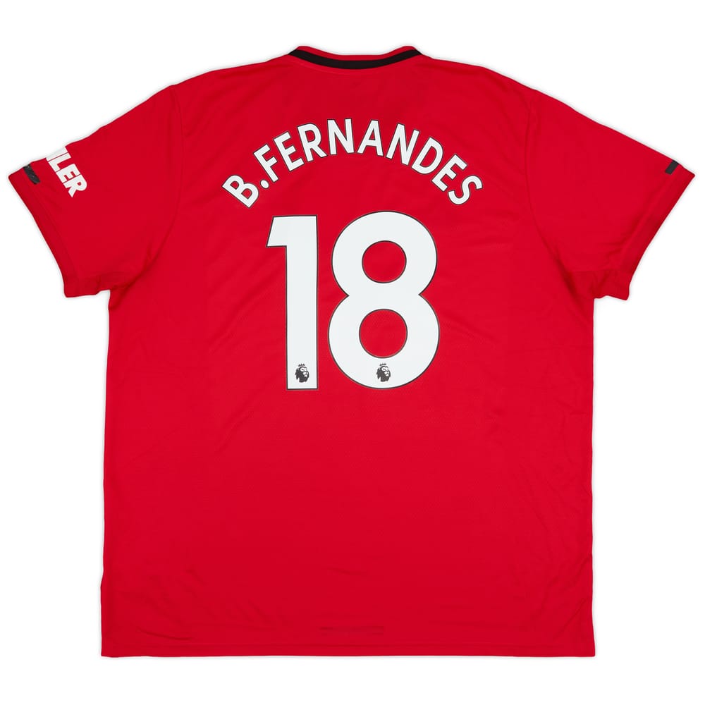 2019-20 Manchester United Home Shirt B.Fernandes #18 - 7/10 - (XXL)