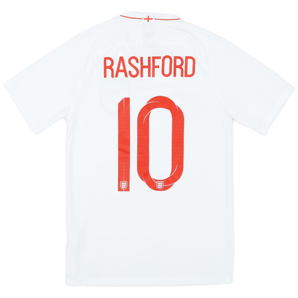 2018-19 England Home Shirt Rashford #19 - 9/10 - (S)