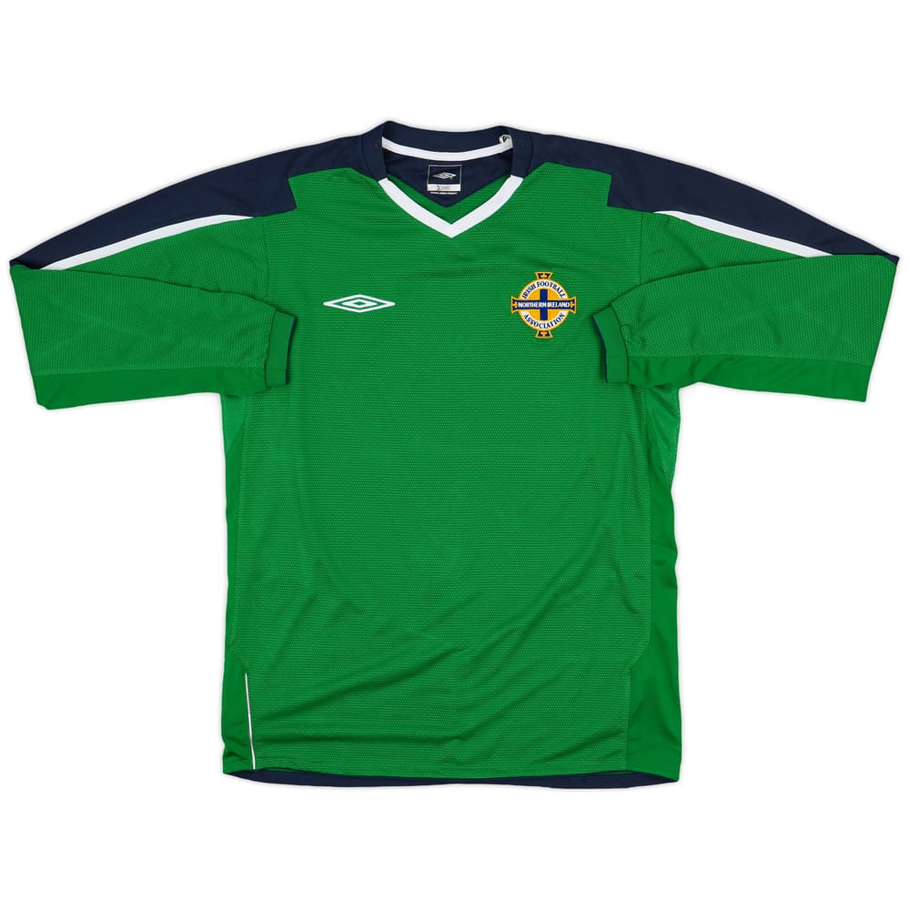 2004-05 Northern Ireland Home L/S Shirt - 9/10 - (M)