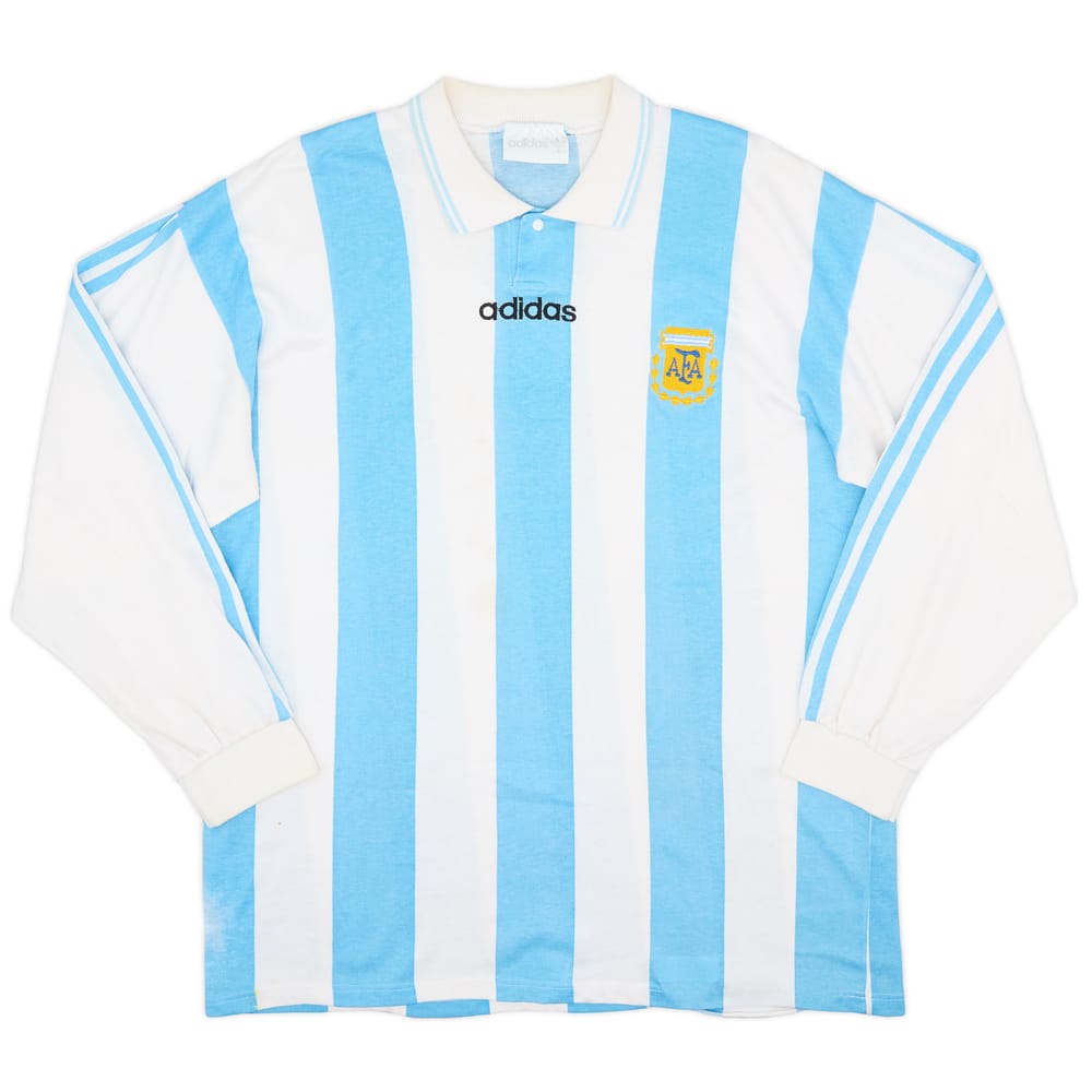 1994 Argentina Home L/S Shirt - 6/10 - (L)