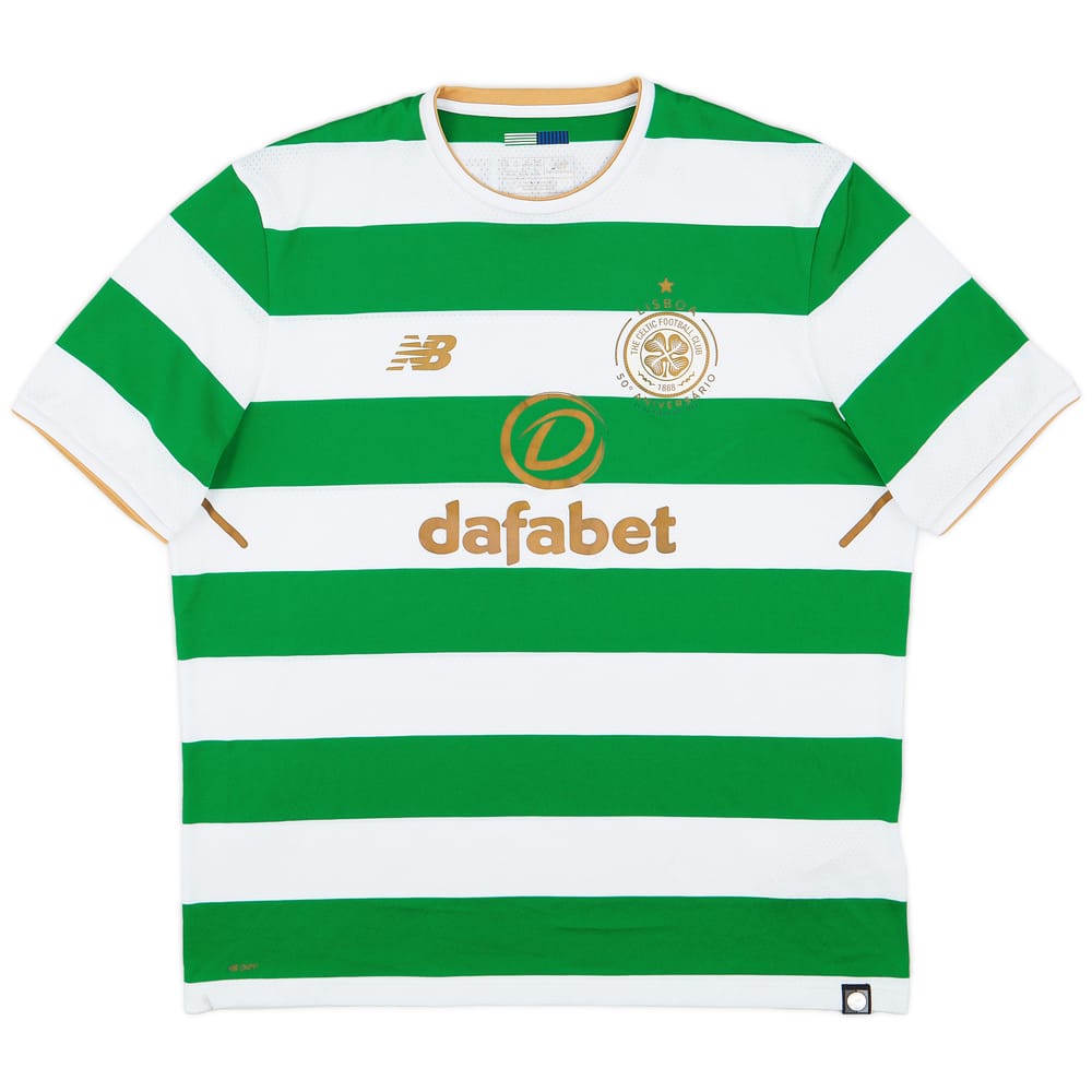 2017-18 Celtic 'Lisbon Lions 50th Anniversary' Home Shirt - 9/10 - (XL)