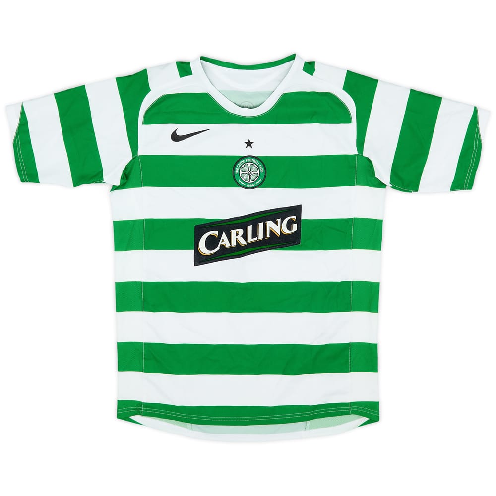 2005-07 Celtic Home Shirt - 7/10 - (L.Boys)