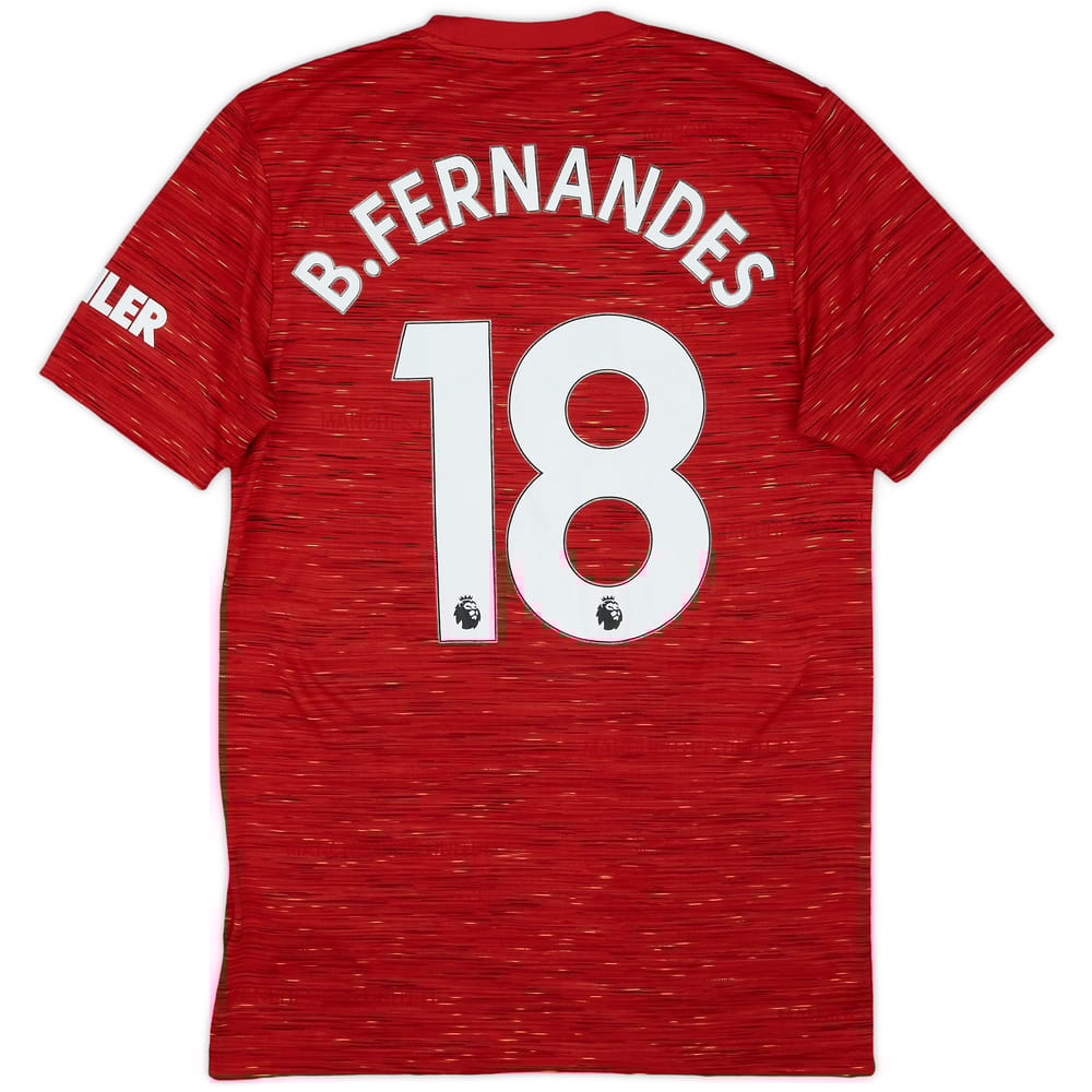 2020-21 Manchester United Home Shirt B.Fernandes #18 - 7/10 - (S)