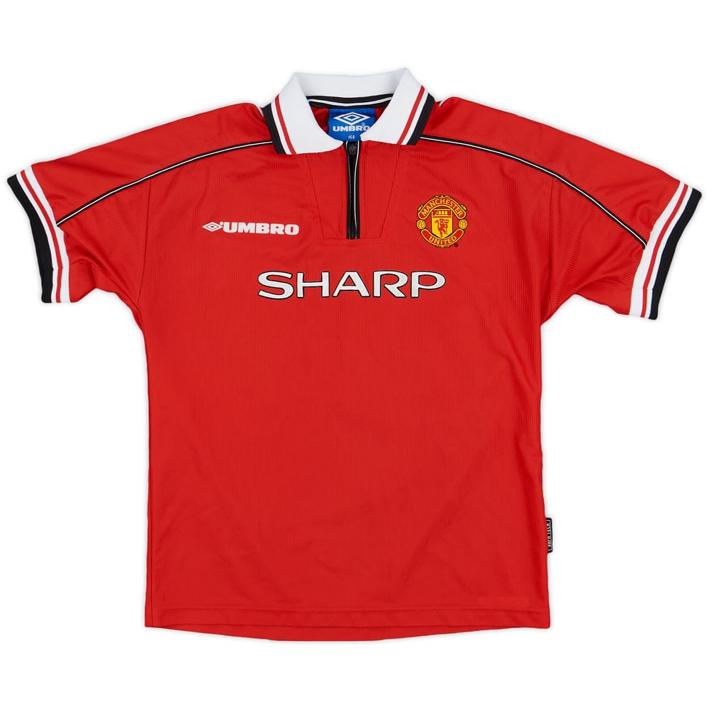 1998-00 Manchester United Home Shirt - 9/10 - (L.Boys)