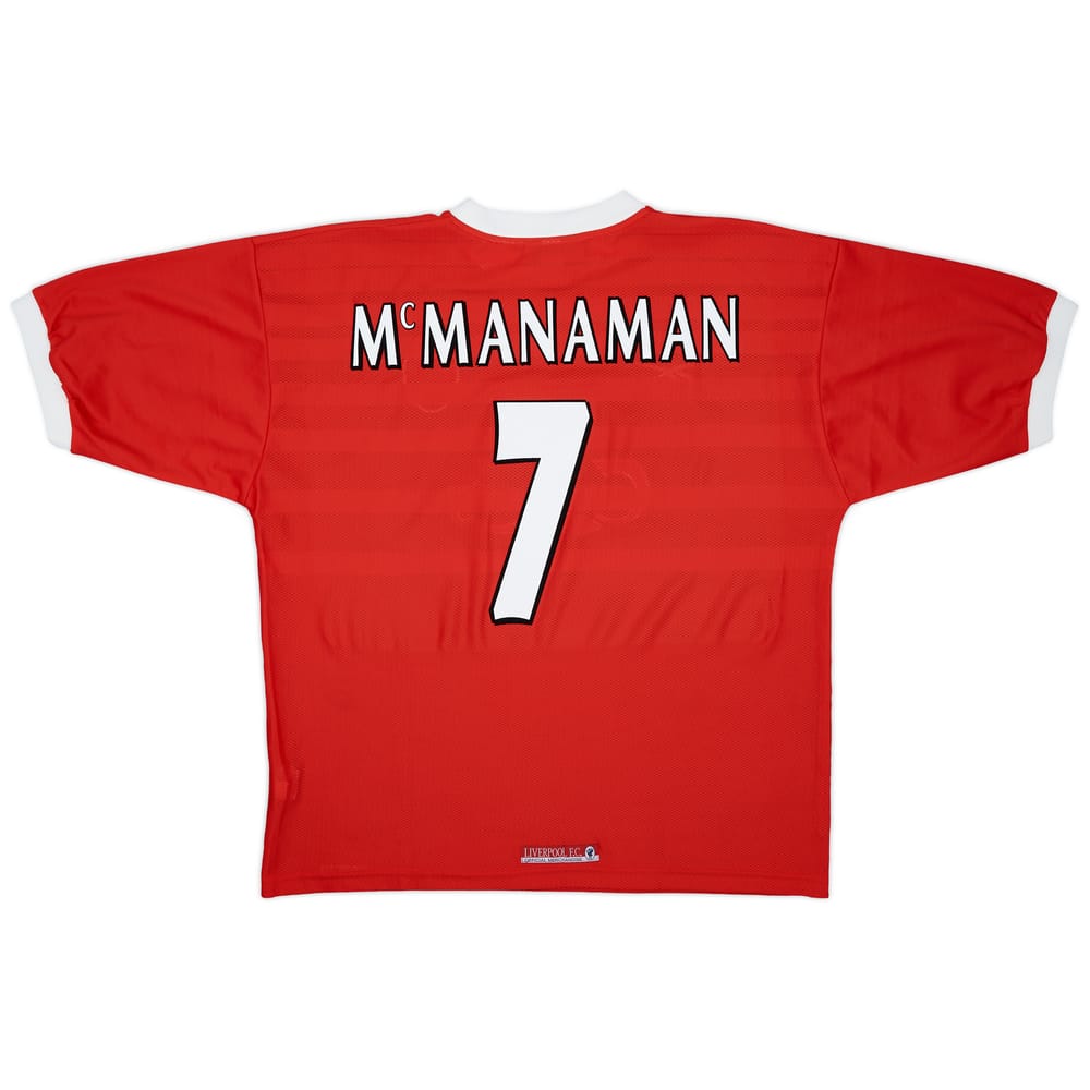 1998-00 Liverpool Home Shirt McManaman #7 - 8/10 - (XL)