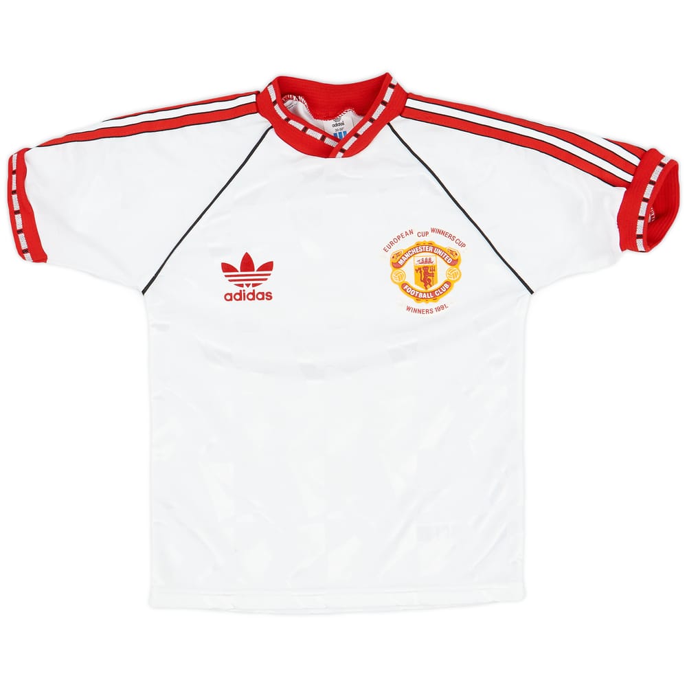 1991 Manchester United ECWC Shirt - 8/10 - (M.Boys)