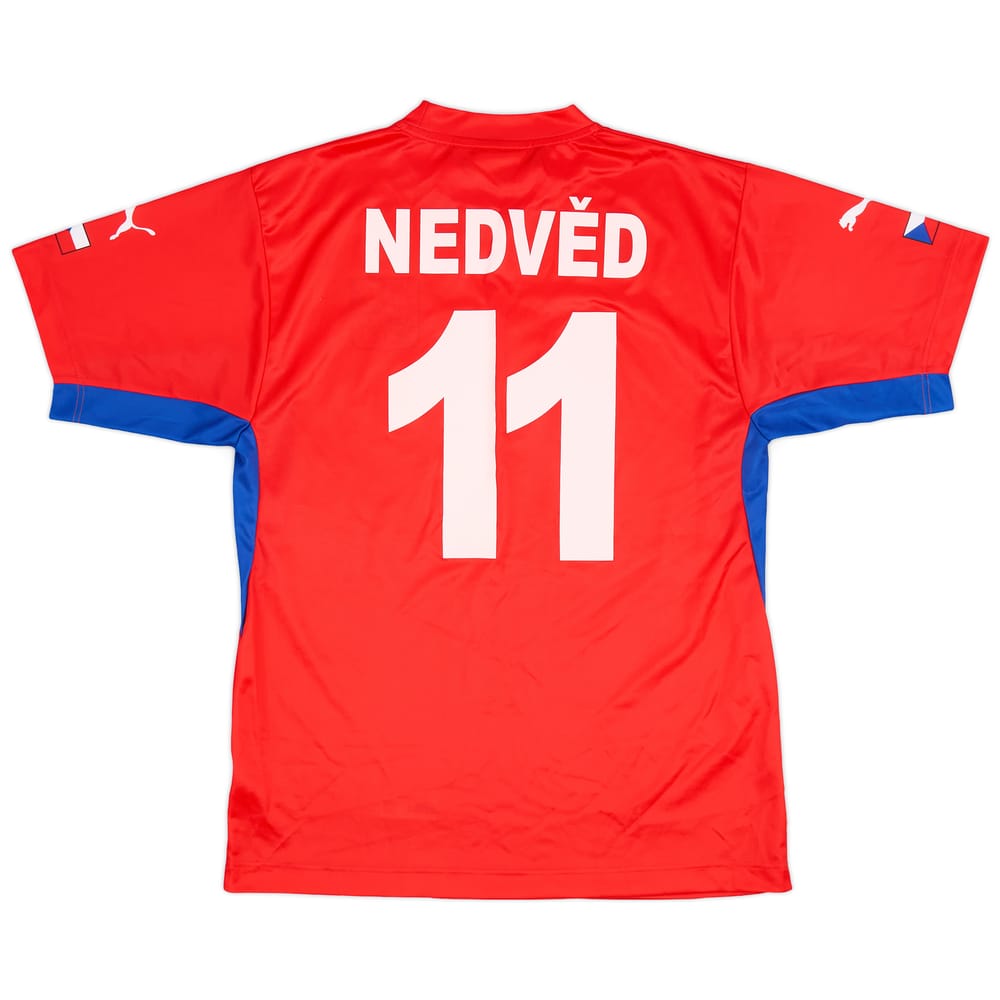 2002-04 Czech Republic Basic Home Shirt Nedved #11 - 9/10 - (XL)