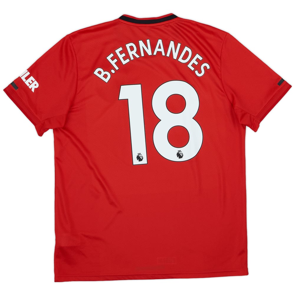 2019-20 Manchester United Home Shirt B.Fernandes #18 - 8/10 - (L)