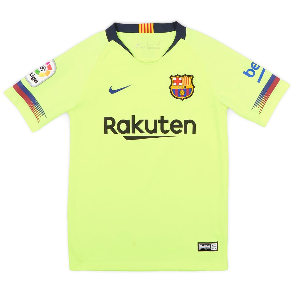 2018-19 Barcelona Away Shirt - 6/10 - (S.Boys)