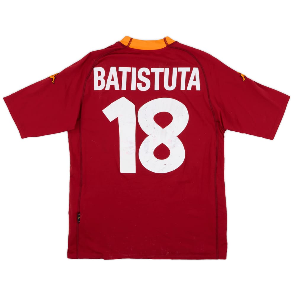 2000-01 Roma Home Shirt Batistuta #18 - 4/10 - (L)