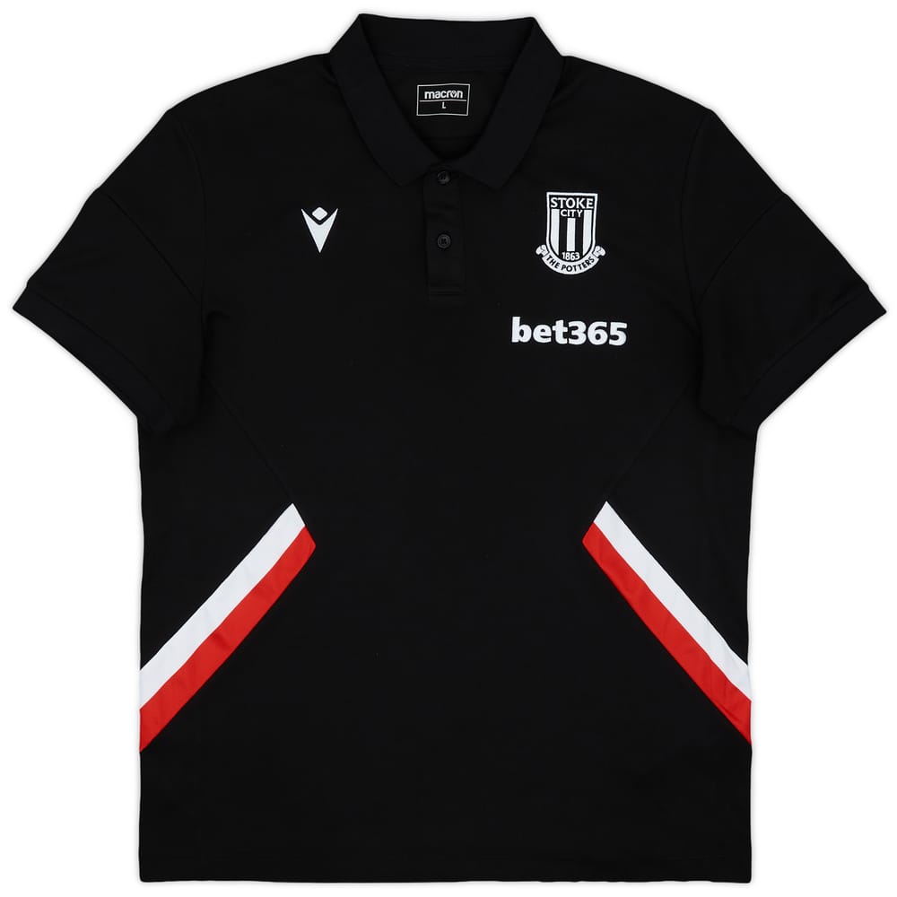 2022-23 Stoke City Macron Training Polo Shirt - 8/10 - (L)
