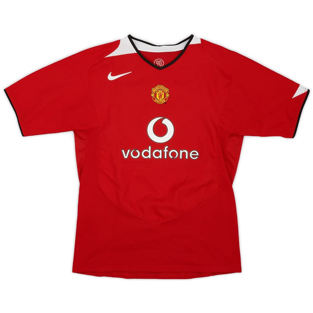2004-06 Manchester United Home Shirt - 9/10 - (XL.Boys)