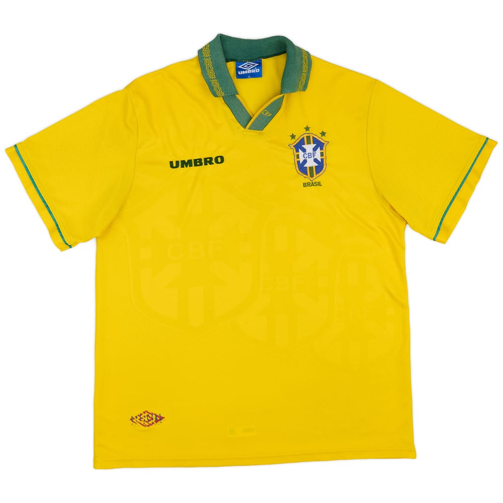 1993-94 Brazil Home Shirt - 7/10 - (XL)
