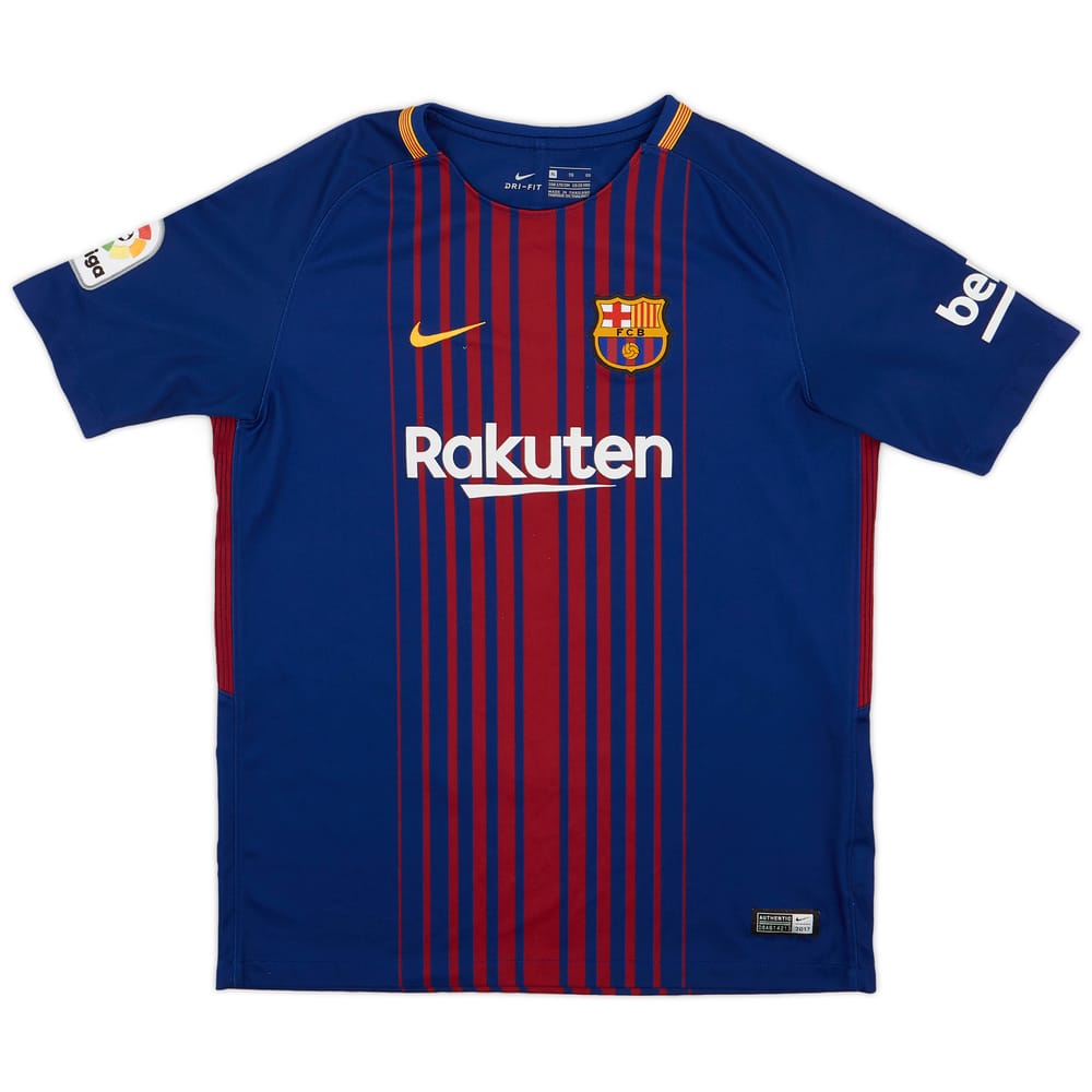 2017-18 Barcelona Home Shirt - 8/10 - (XL.Boys)